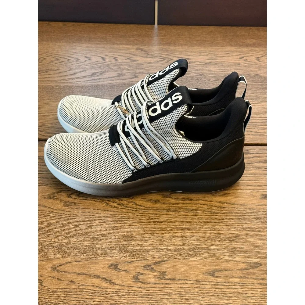 Adidas Lite Racer Adapt 7.0 Men's White Core Black Slip on Sneakers Size 11.5